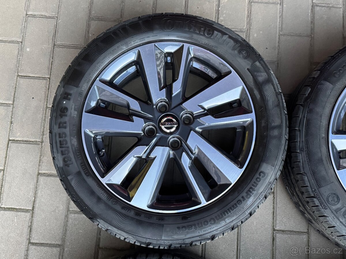 Alu kola Nissan 16 4x100 / pneu 195/55/16 - 4