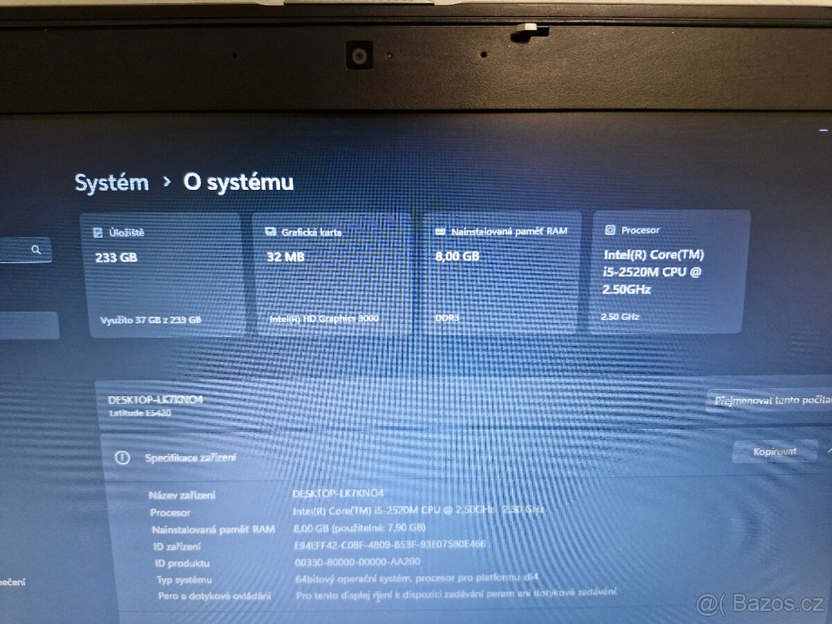 Dell Latitude E5420 14" i5 8GB RAM 250GB SSD Win 11 - 4