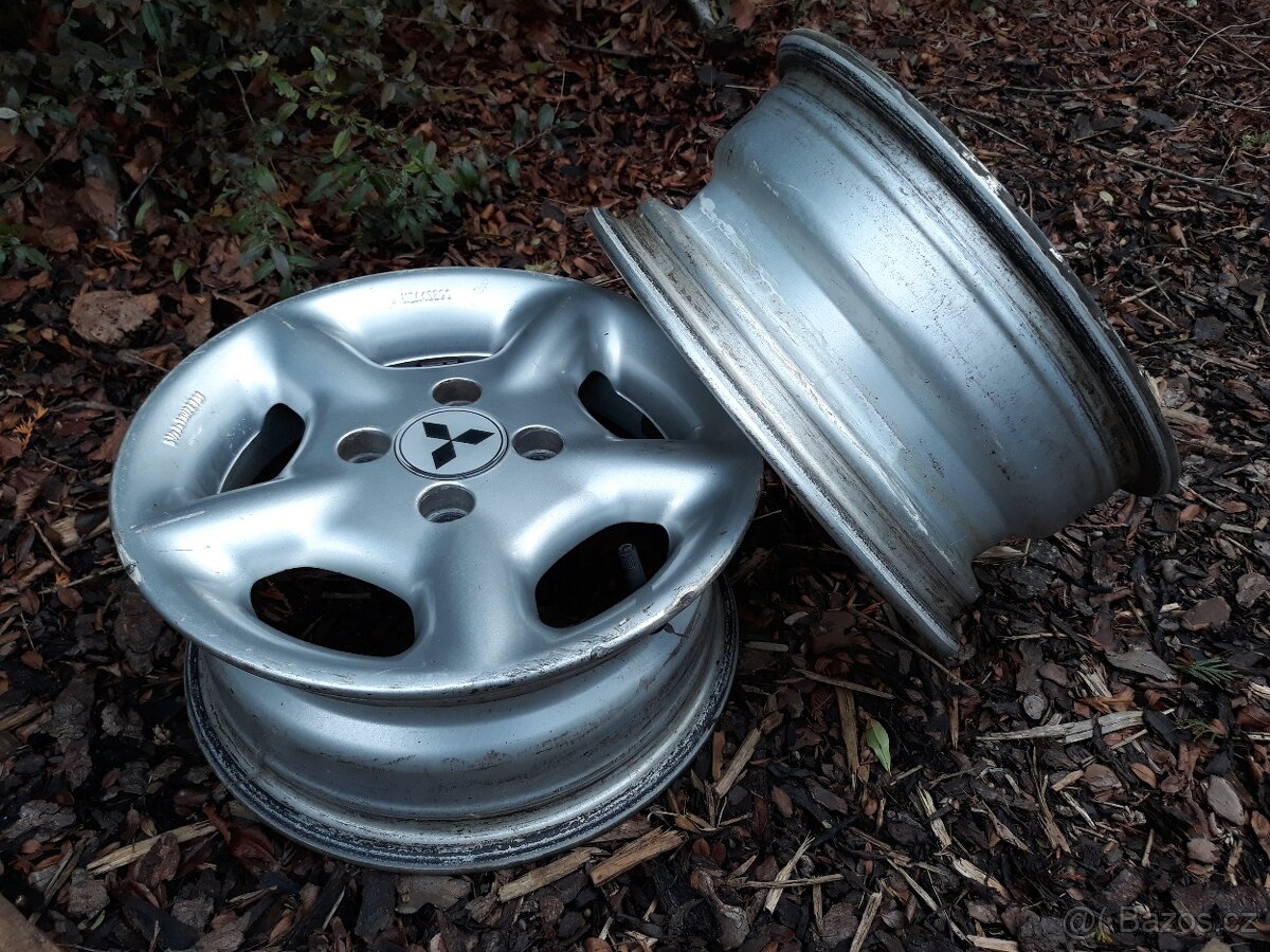4x ALU disky (elektrony) 5 1/2 J x 13H2ET33, pneu 165/70 R13 - 4