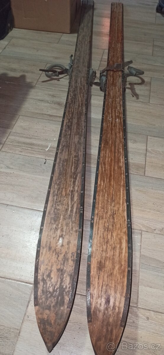 Prodám RETRO lyže - 4
