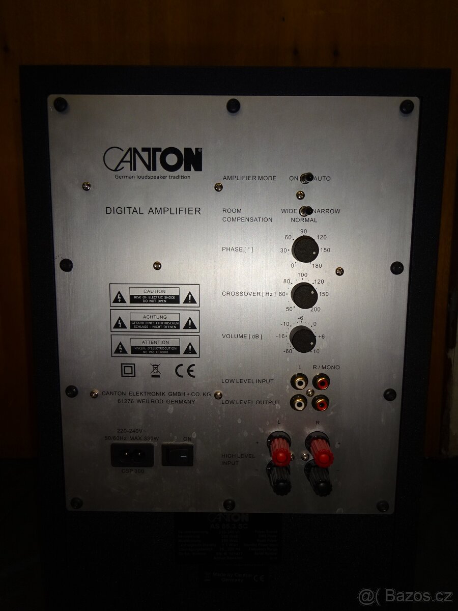 aktivní subwoofer CANTON AS 85.3 CS - 4