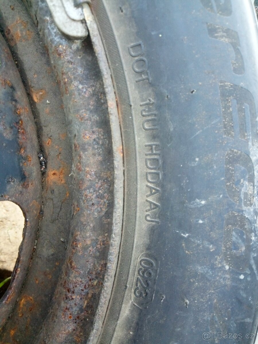 195/65r15, plechové disky,peugeot,citroen,ford - 4