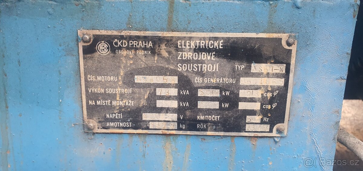 Agregát ČKD 72 kW - 4