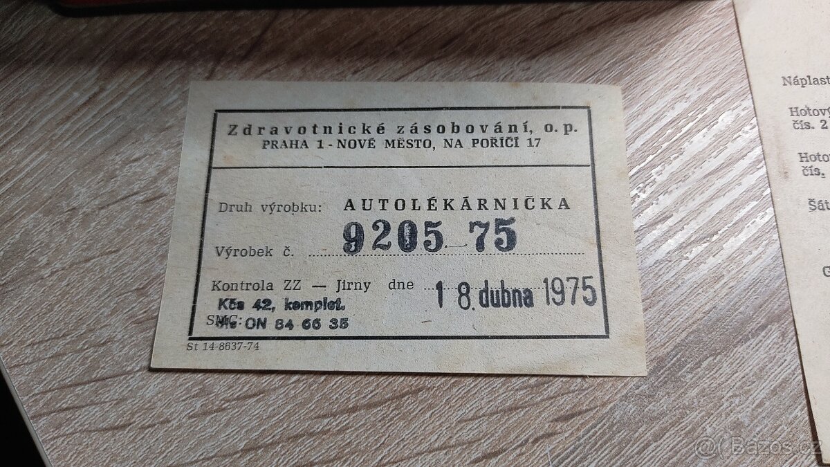 Autolékárnička SANITAS 1975 vybavená - 4