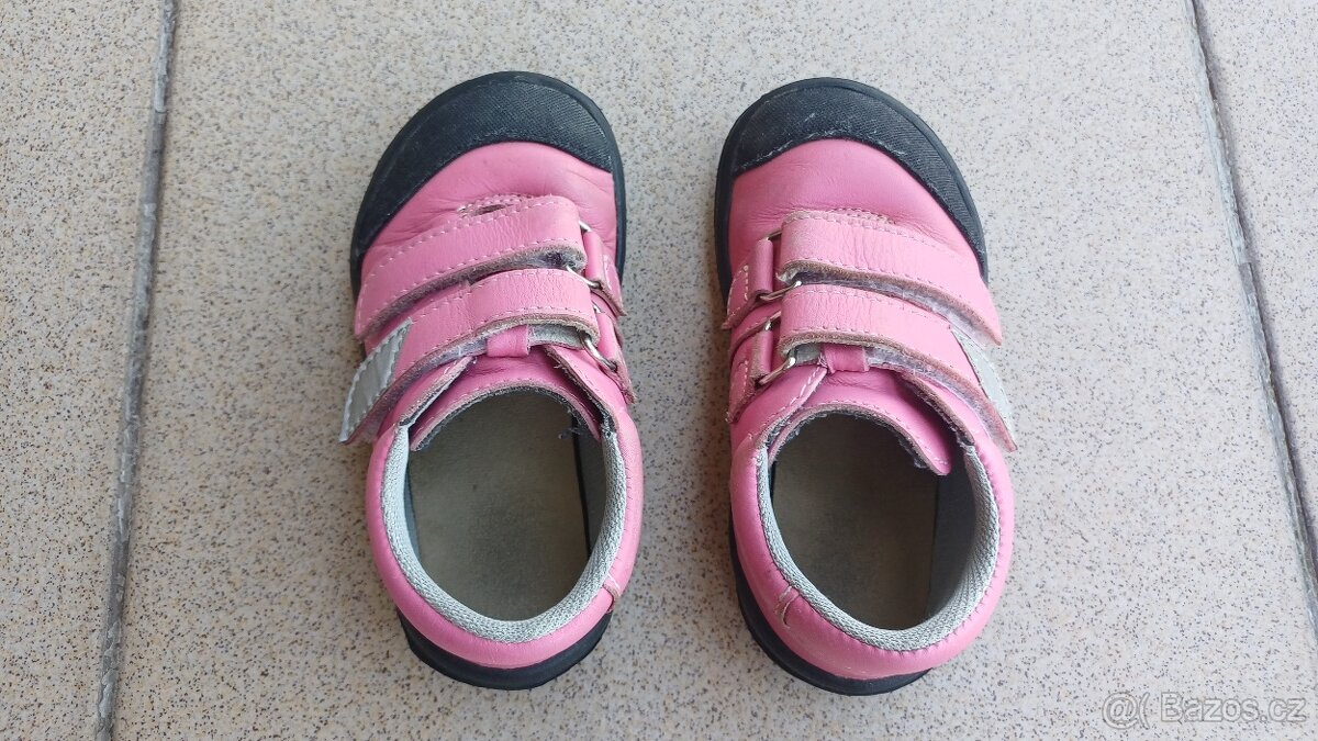 Jarní/podzimní dívčí kožené botky Jonap vel.25 - 4