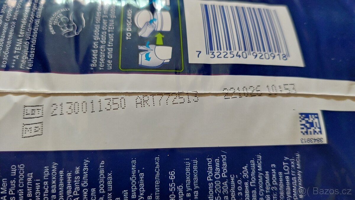 Tena Men Pants Plus Medium inkontinenční kalhotky 108 ks - 4