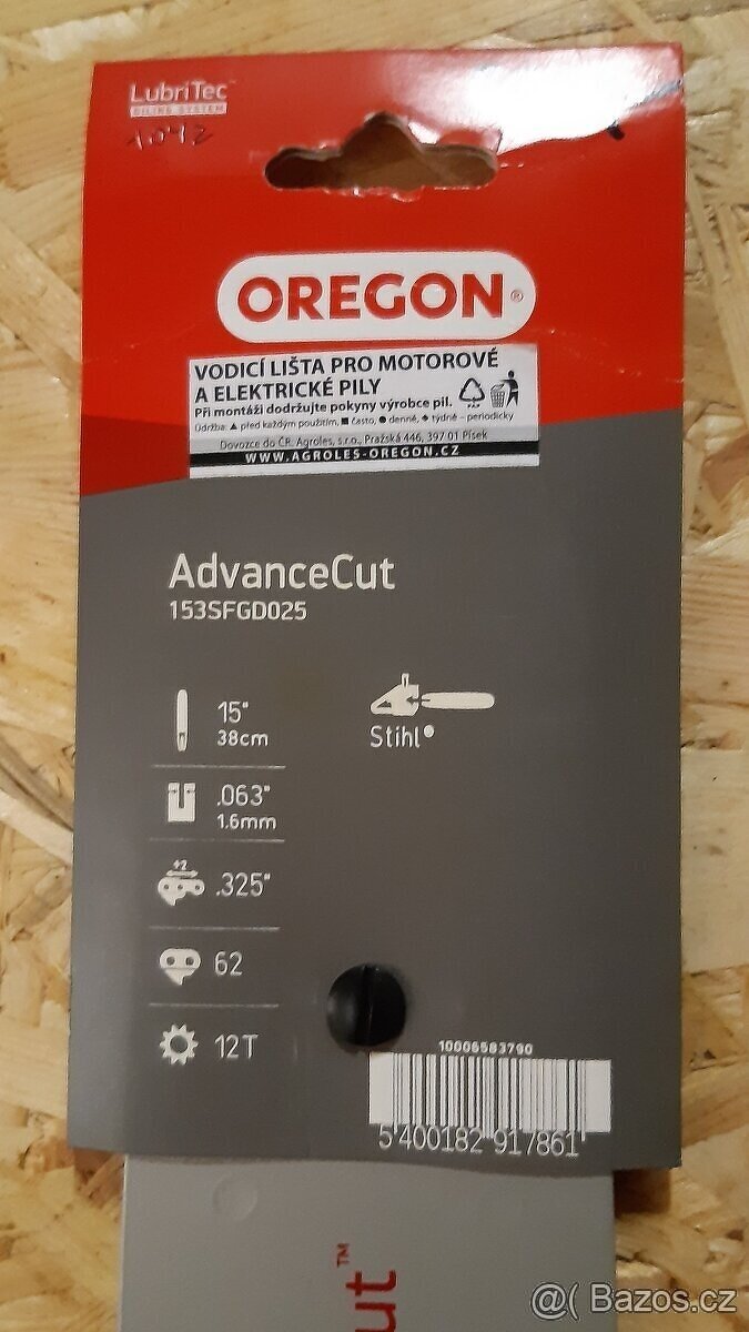 VODÍCÍ LIŠTA OREGON 38CM - 4