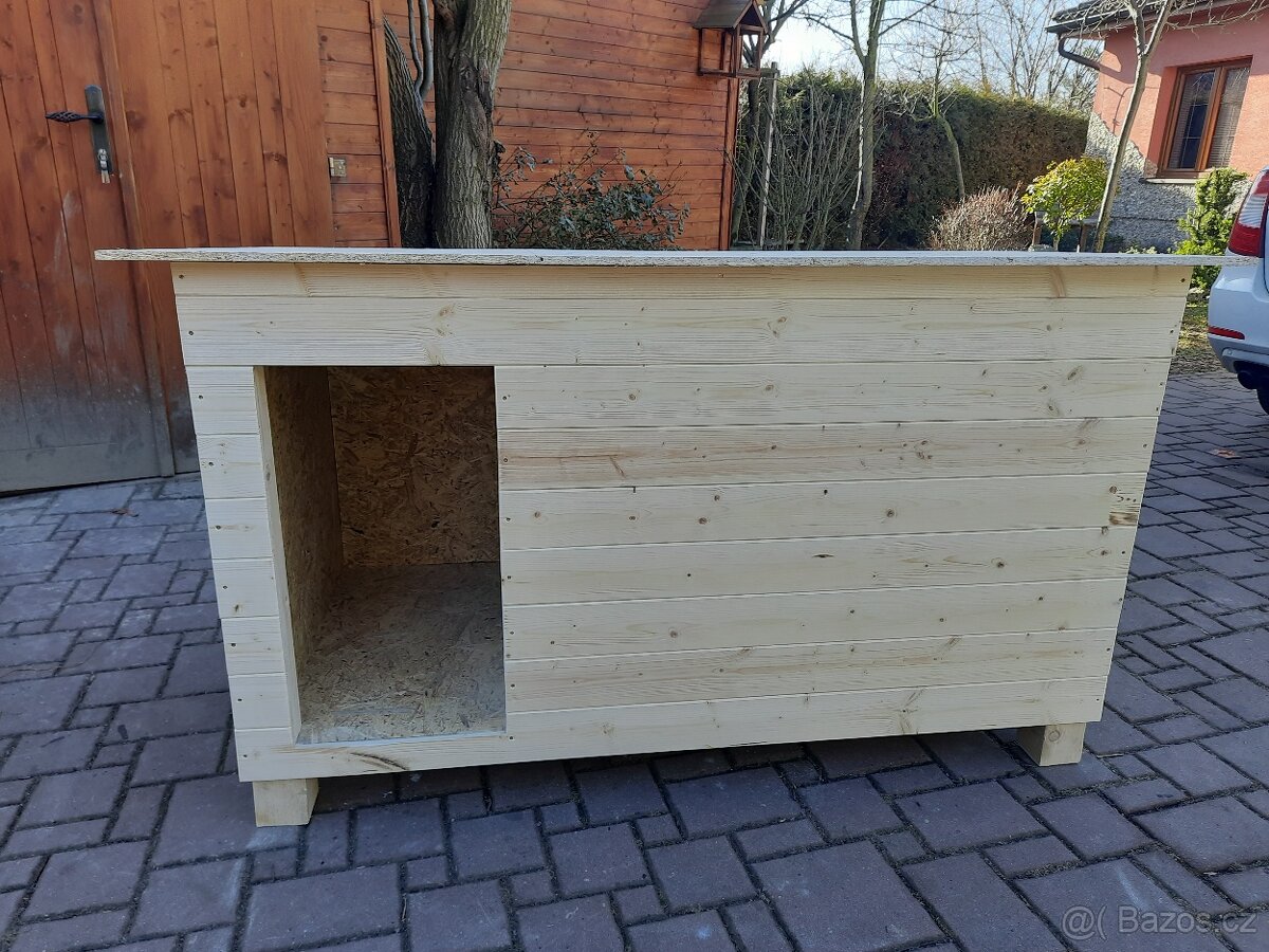 Psí bouda s přepážkou, bez krytiny, 6 velikostí - 4