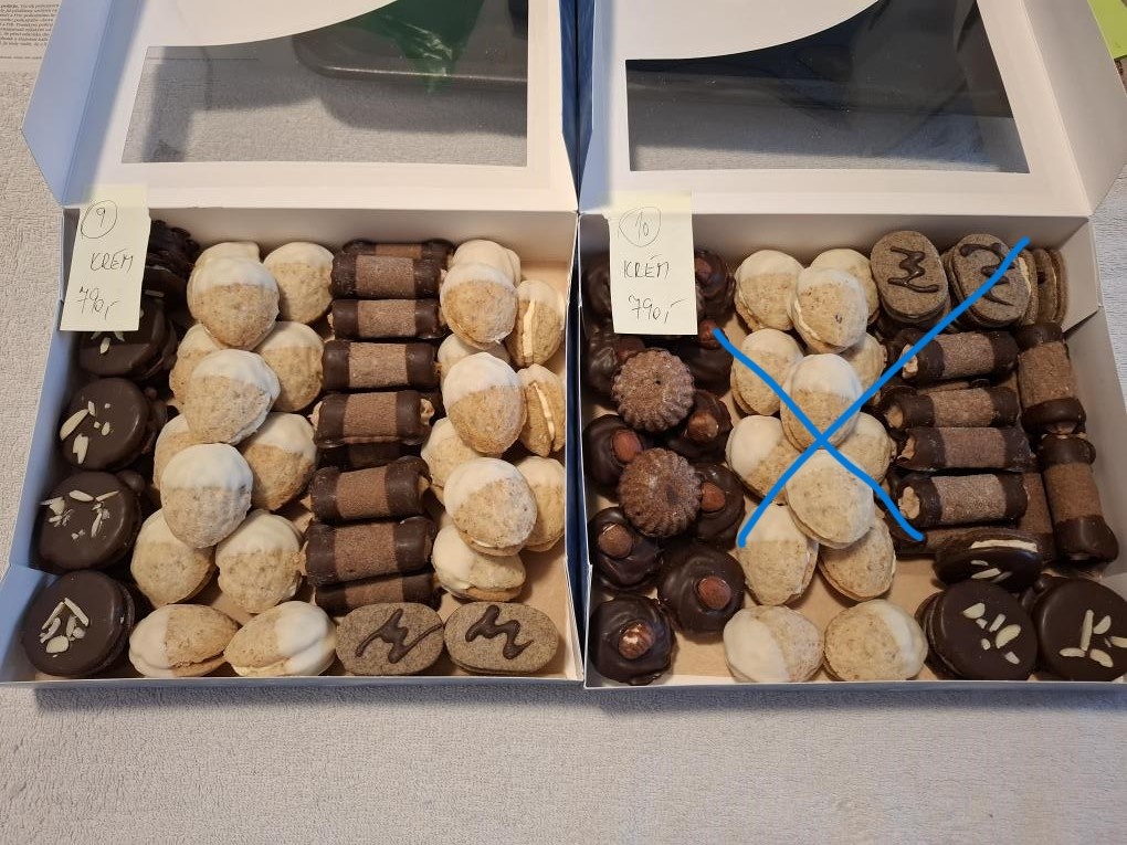 vánoční cukroví, poslední zlevněné krabičky - 4