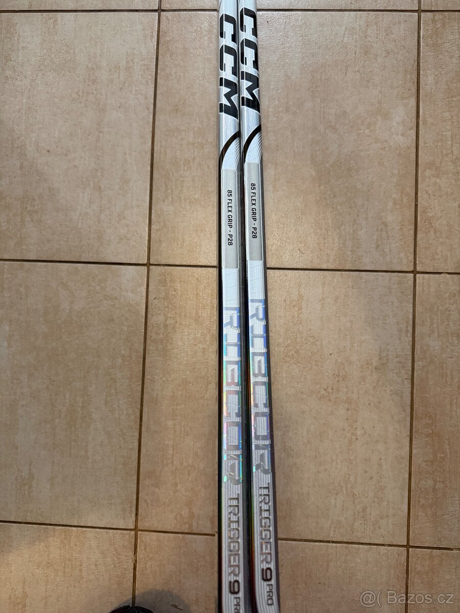 Hokejka CCM RIBCOR TRIGGER 9 Pro WHITE, levá, P28, flex 85 - 4