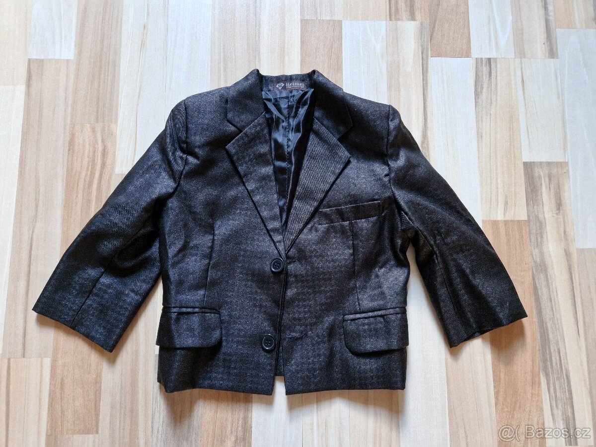 Slavnostní oblečení (kalhoty, sako a košile) vel.98 - 4