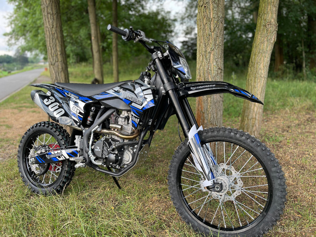 Pitbike Leramotors Killer PRO 300ccm, modrý, vodník