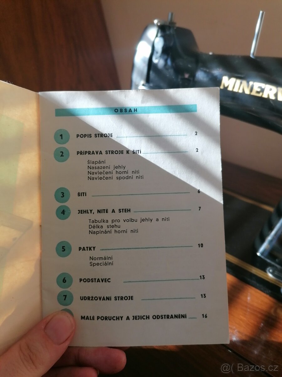 Starožitný šicí stroj Minerva 122 - 4