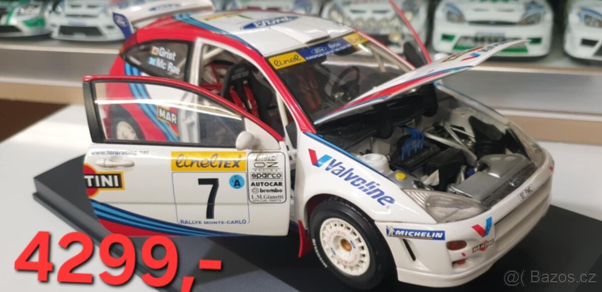 Ruzne druhy Ford Focua wrc 1:18 rally ,otviraci raritni kusy - 4