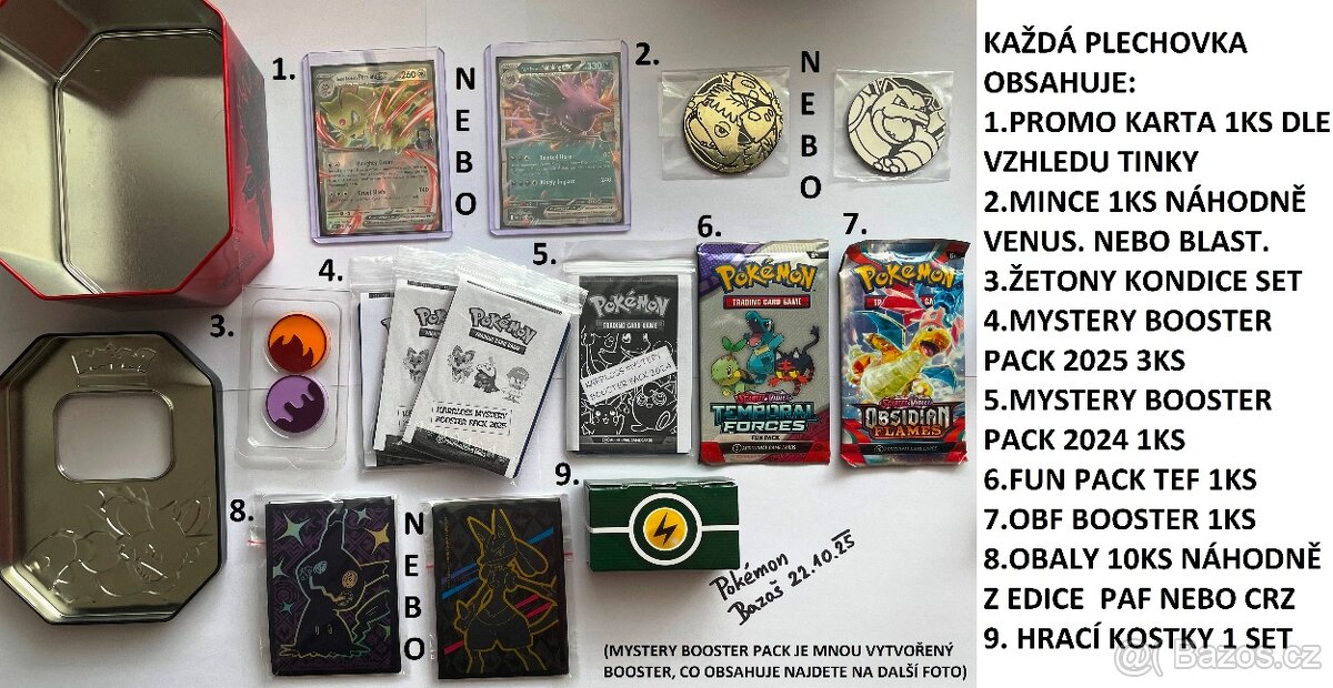 TEAM ROCKET MYSTERY TIN 2025 (VYTVOŘENÝ NEOFICIÁLNÍ PRODUKT) - 4