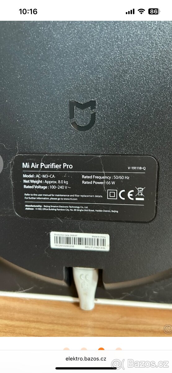 Čistička vzduchu xiaomi Mi air purifier pro - 4