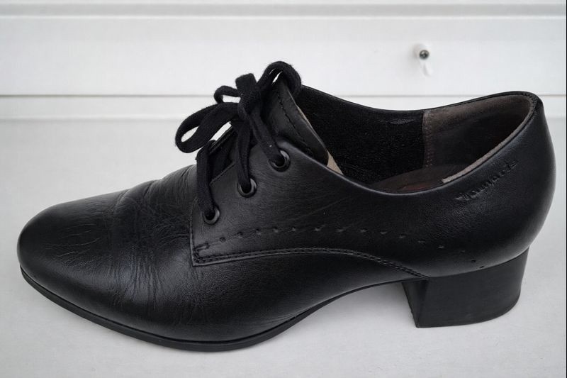 Podzimní kožené lodičky polobotky Tamaris vel. 40 - 4