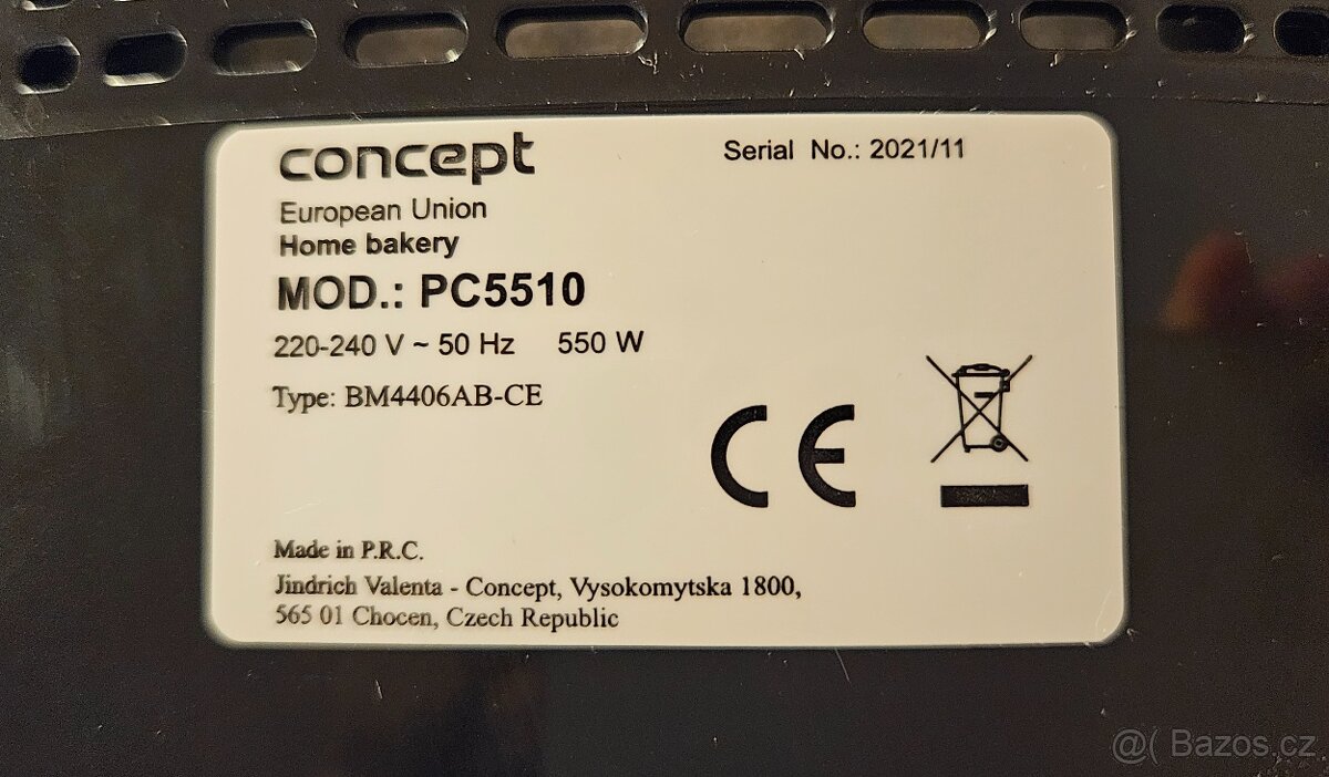 Domácí pekárna Concept PC5510 - 4