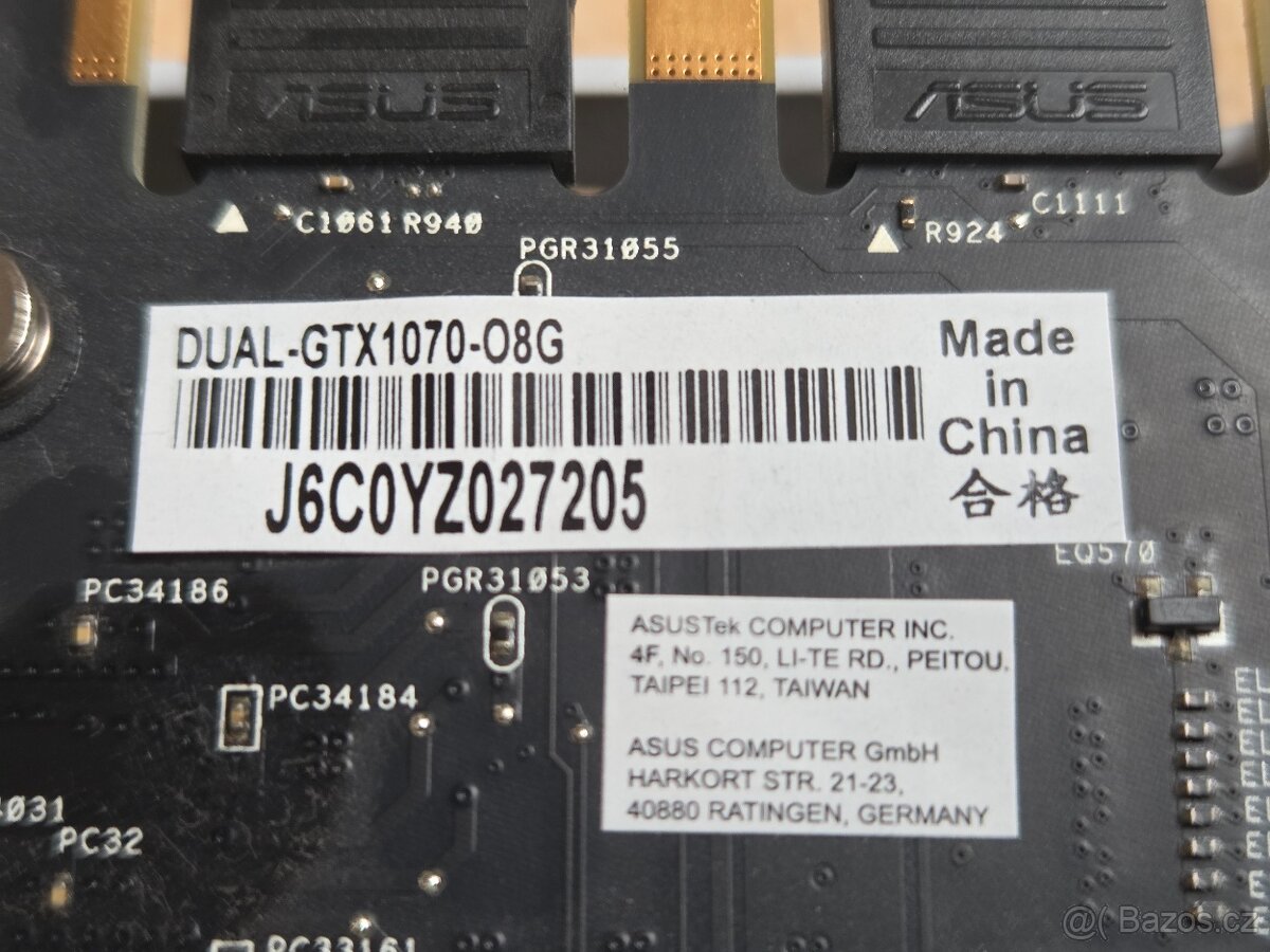 ASUS DUAL GeForce GTX 1070 8GB - 4