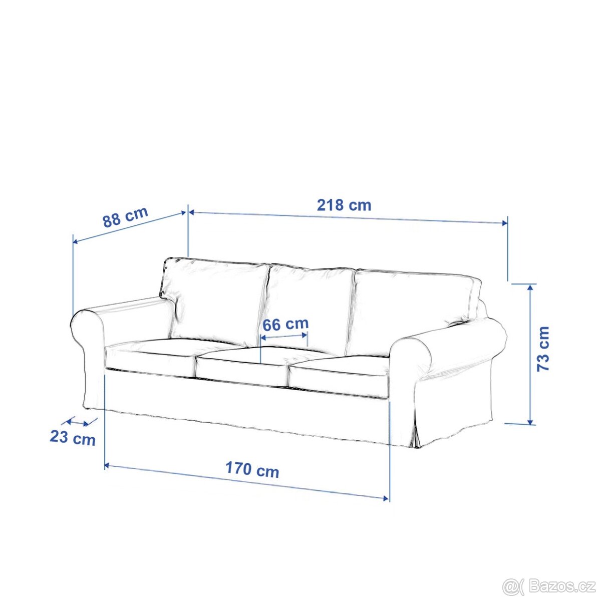 Gauč IKEA Ektorp bílý - 4