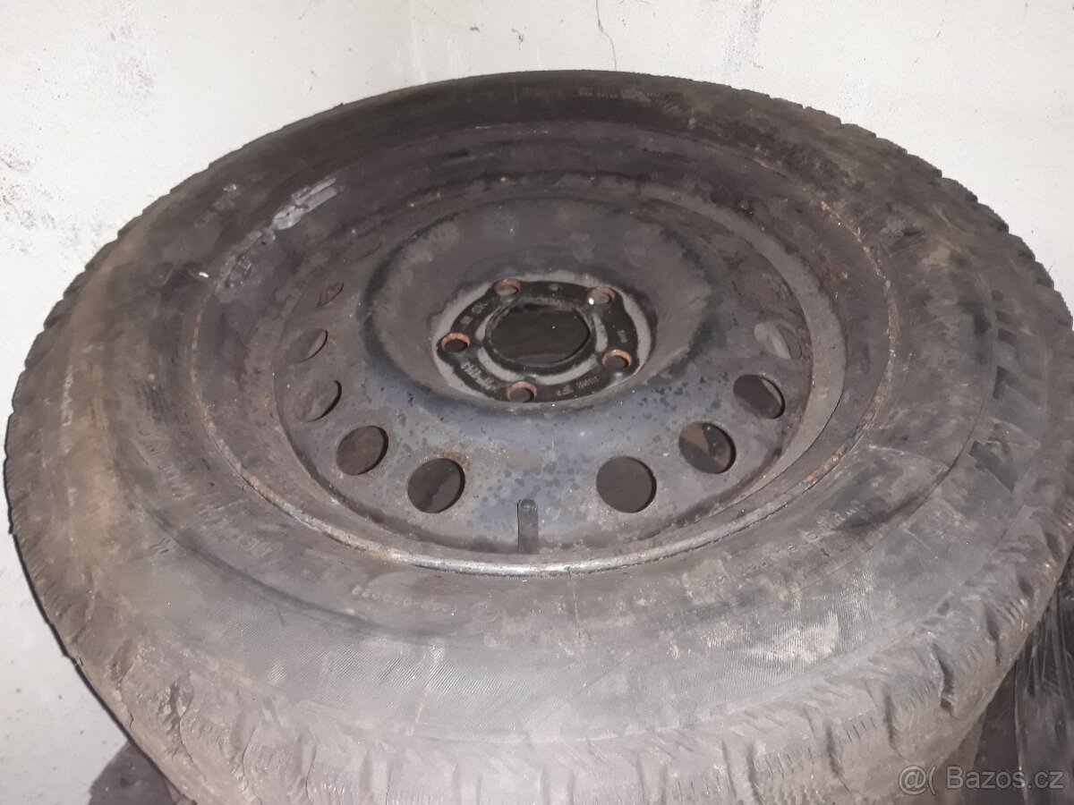 Plechová kola Octavia 2 195/65 r15 zimní - 4