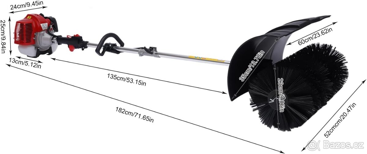 Benzínový zametací kartáč - nepoužitý v original obalu - 4