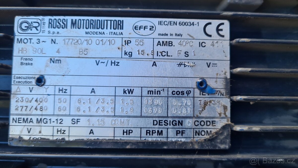 Přírubový elektromotor 380V - 4