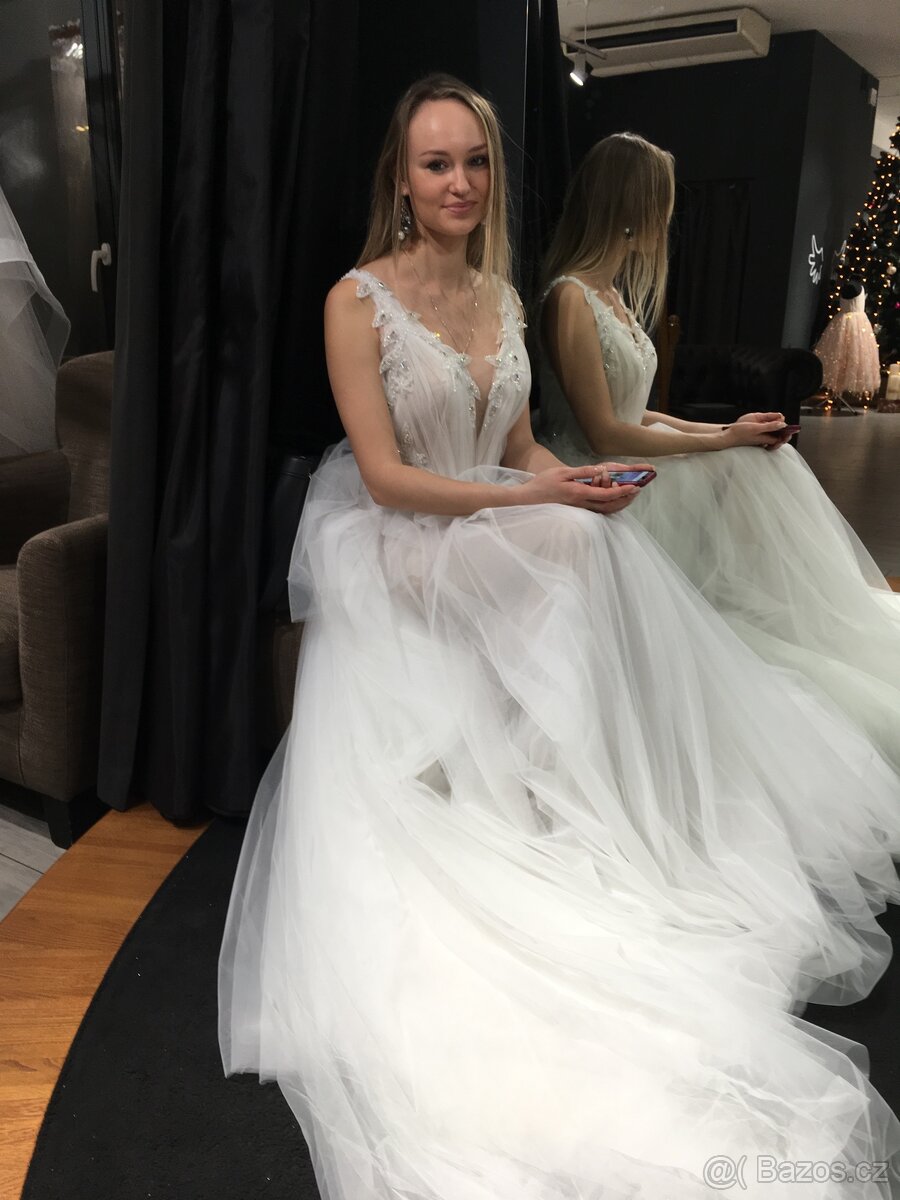 Svatební šaty, vel. 36 - 4