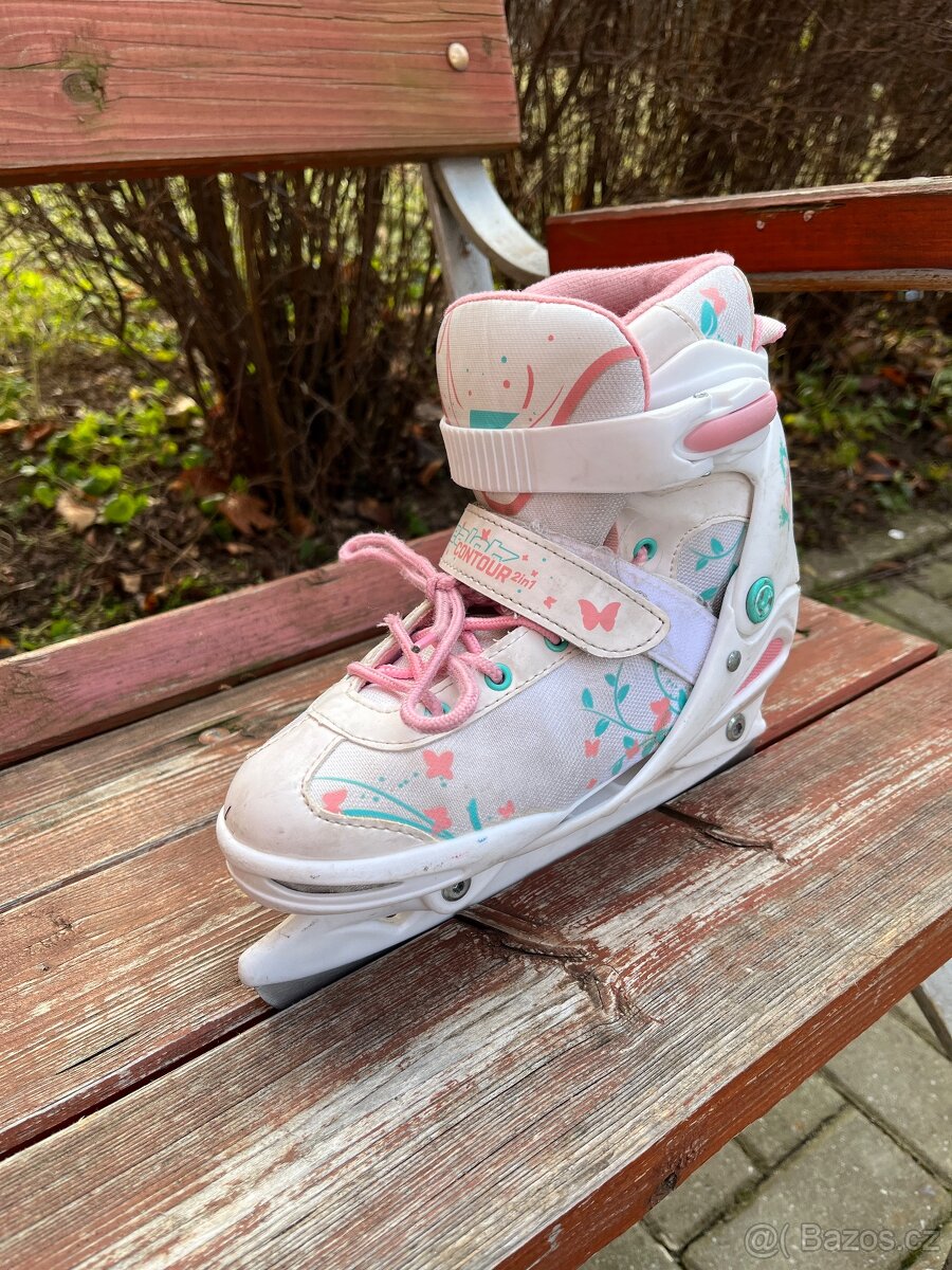 Lední/kolečkové brusle vel. 33-36 - 4