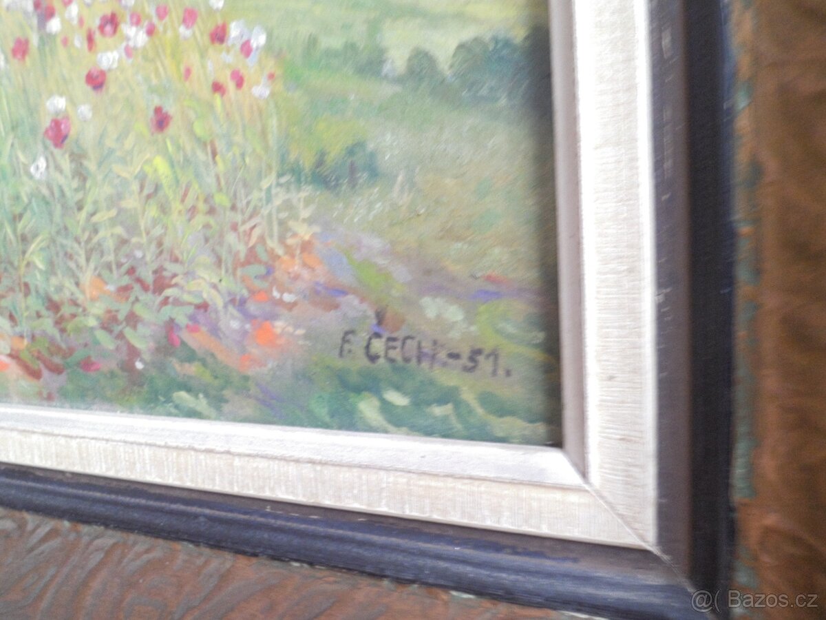 Obraz krajina s Borovicemi, Fr. Čech - 4