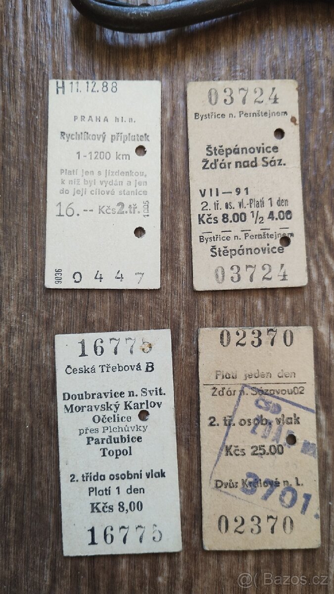 Kleště a jízdenky ČSD - 4