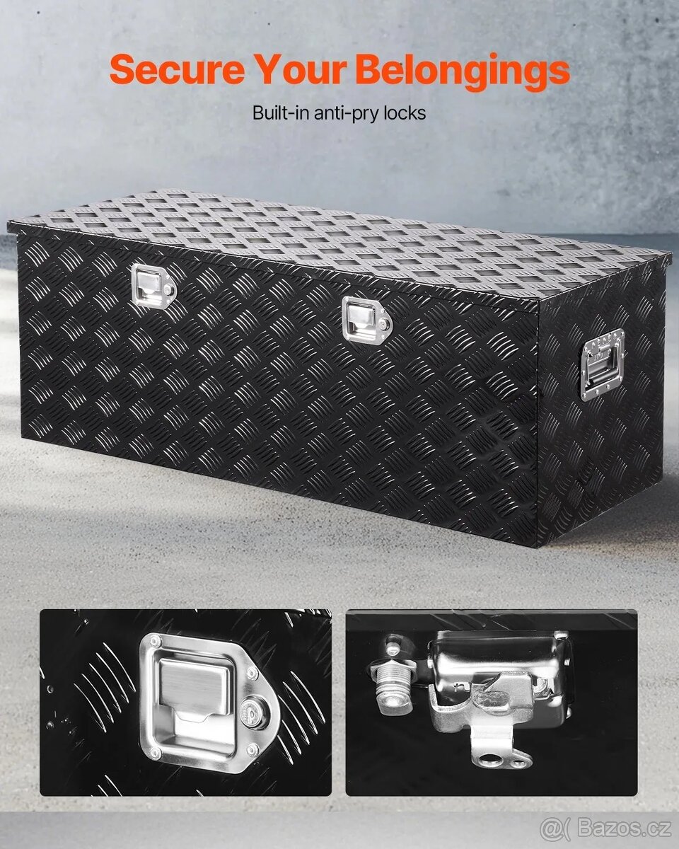 Hliníkový úložný box na nářadí Vevor - 4