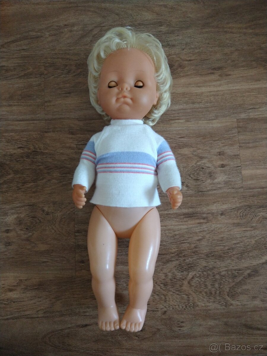 Velká retro panenka mrkačka - 4