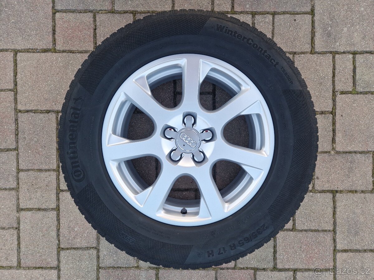 AUDI - ORIGINÁL AL.KOLA+4xZIMNÍ PNEU CONTINENTAL 235/65R17 - 4