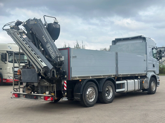 Scania R500 6x2 - valník s hydraulickou rukou FASSI - 4