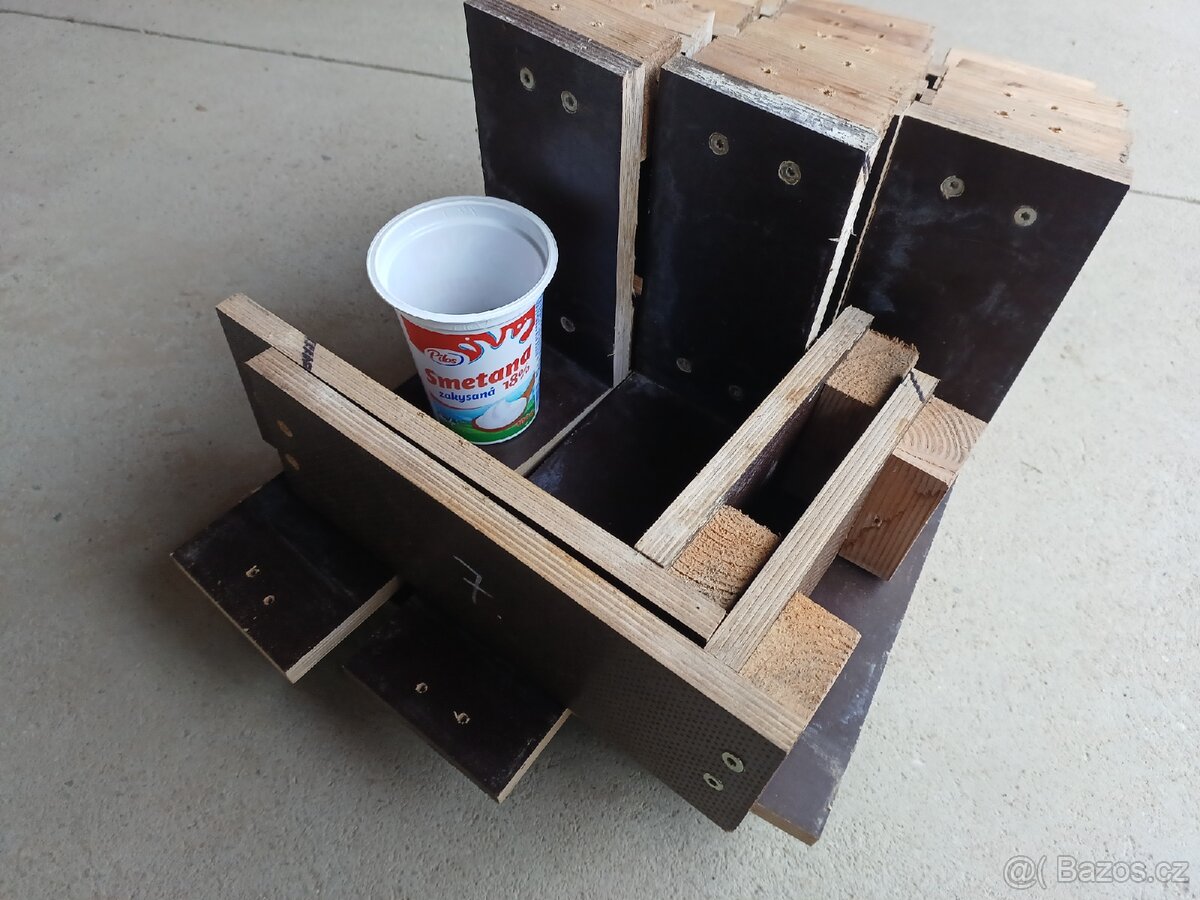 Bedneni na plotove patky 8ks, 20x20x10cm - 4