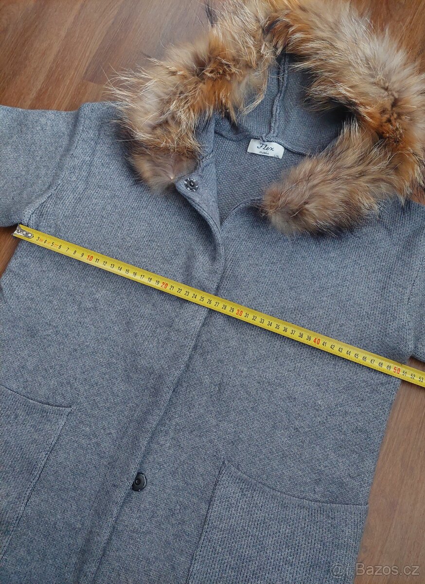 Vel. S/M vlněný kabátek Flex moda - 4