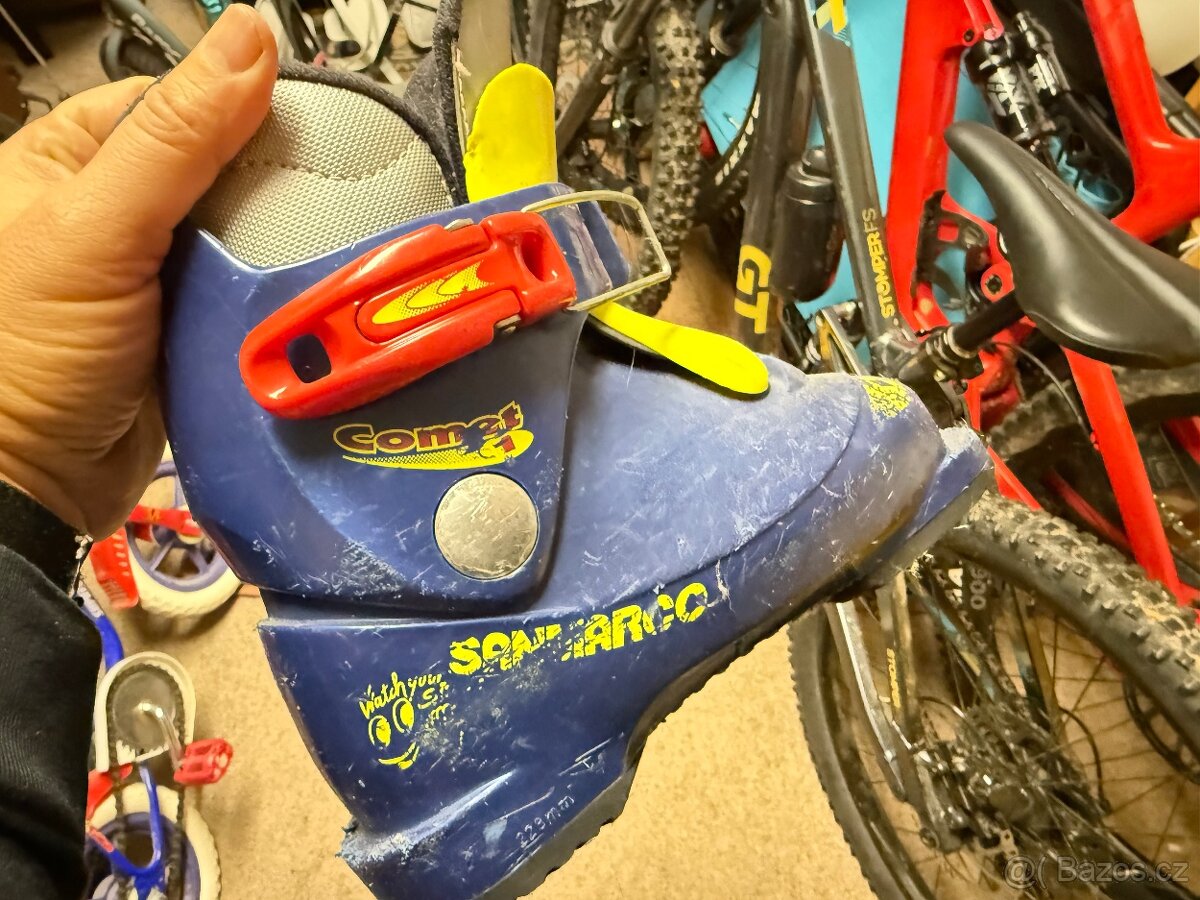 Dětské lyže 70cm TecnoPro + lyžáky 228mm - 4