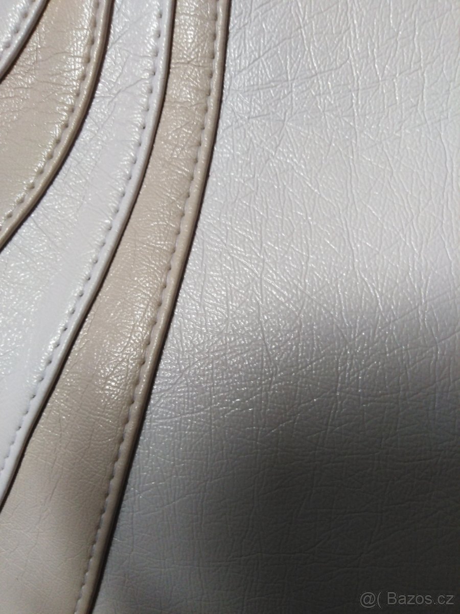 Kabelka bílo - béžová - 4