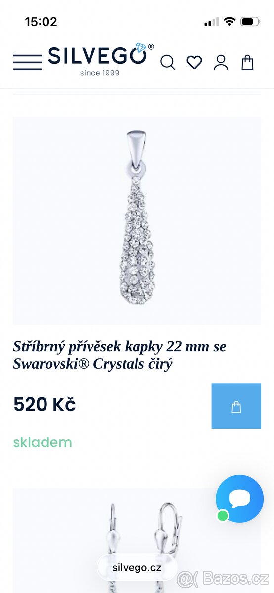 Set náušnice a přívěsek Swarovski - 4