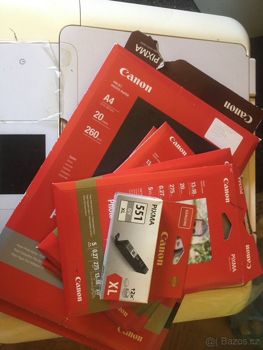 Fototiskarna Canon Pixma MG7550 + fotopapíry v ceně 2500 - 4