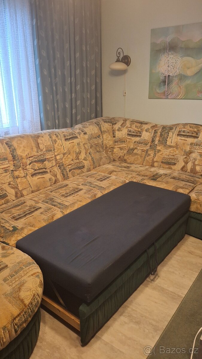 Sdací souprava - rozkládací + křeslo - 4