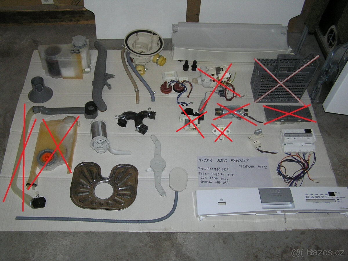 Myčka AEG Favorit Silence Plus - náhradní díly - 4