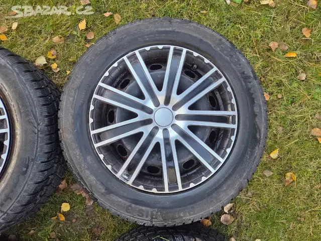 Sada 4ks kola 205/60 R16 VW,Škoda,Seat 5x112 zimní - 4