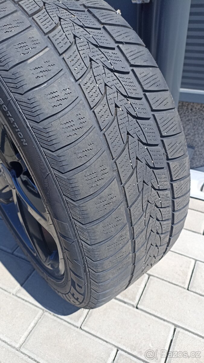 Sada alu kol Audi 7,5Jx17 ET43 5x112 zimní pneu - 4