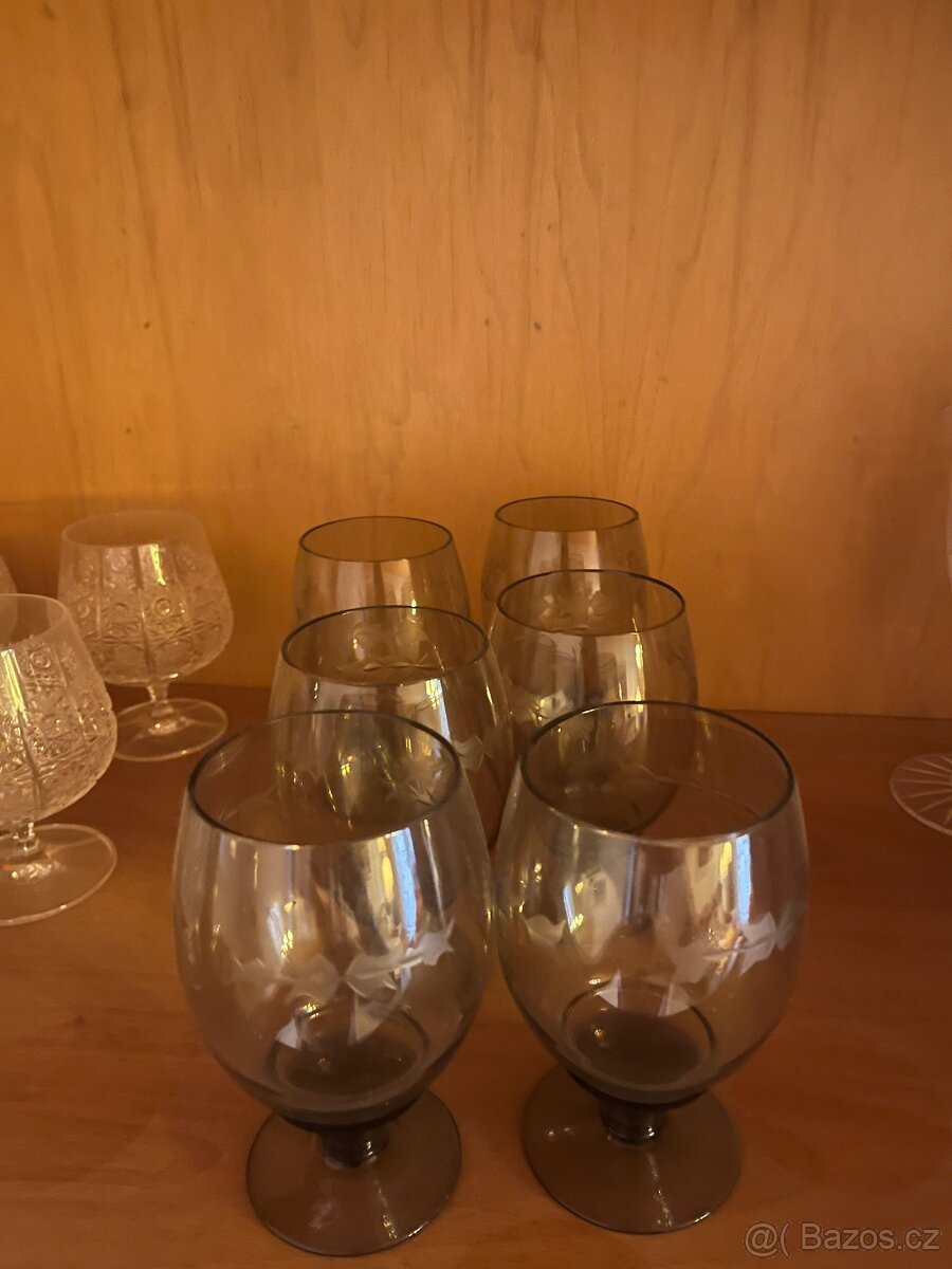 Broušené i nebroušené sklenice - 4