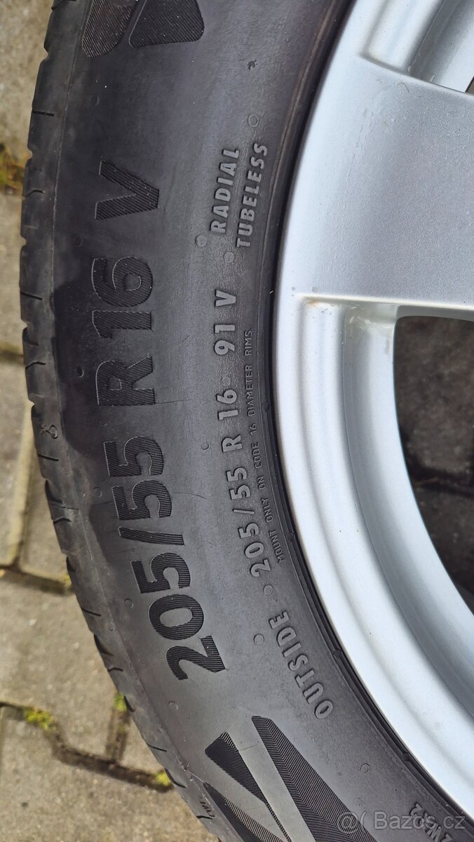 Sada kol Dezent 16", Opel, letní pneu Continental 205/55R16 - 4