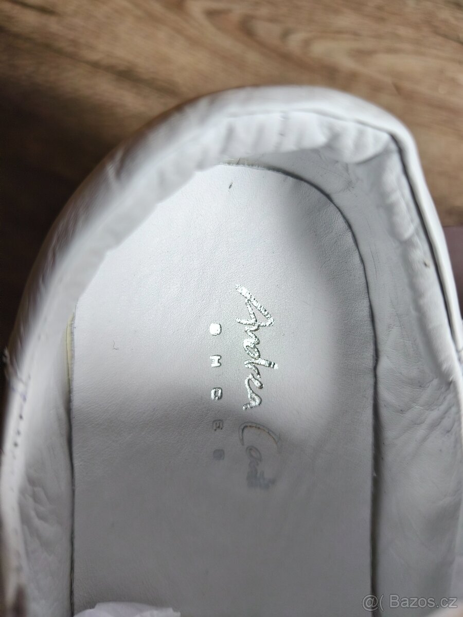 Nové celokožené bílé boty ANDREA CONTI v.40 - 4