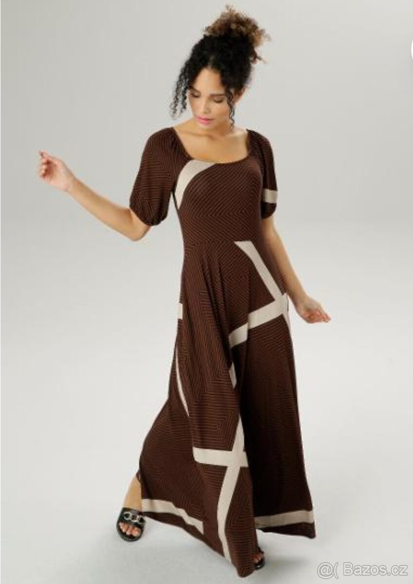 ANISTON PĚKNĚ DLOUHÉ ŠATY vel.44 - 4