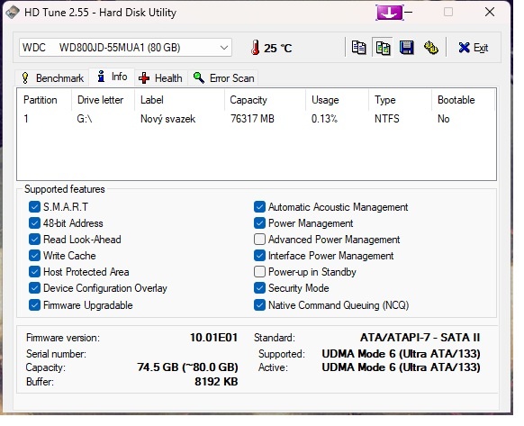 HDD WD 80GB - 4